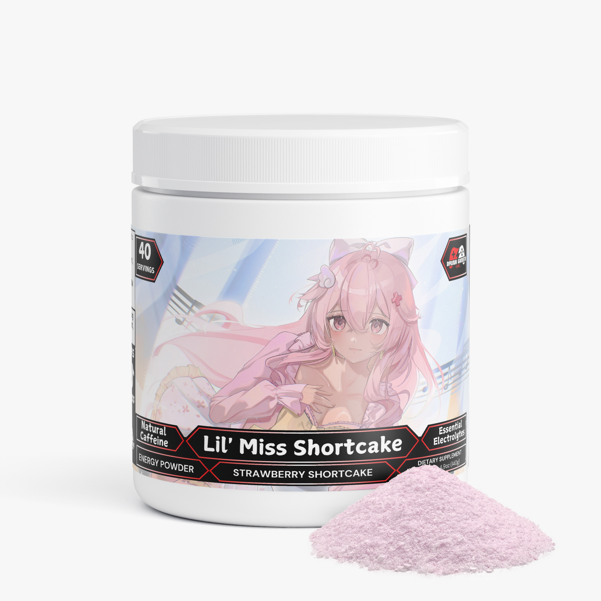 Priscesa - Lil' Miss Shortcake Energy Powder (Strawberry Shortcake)