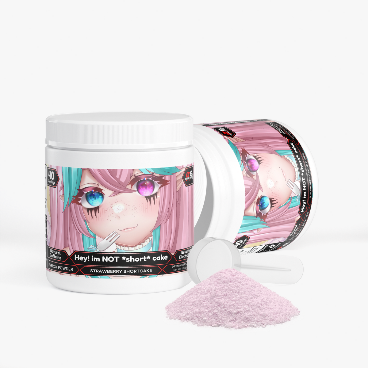 Hideyoshi Ryu - Hey! im NOT *short* cake Energy Powder (Strawberry Shortcake)