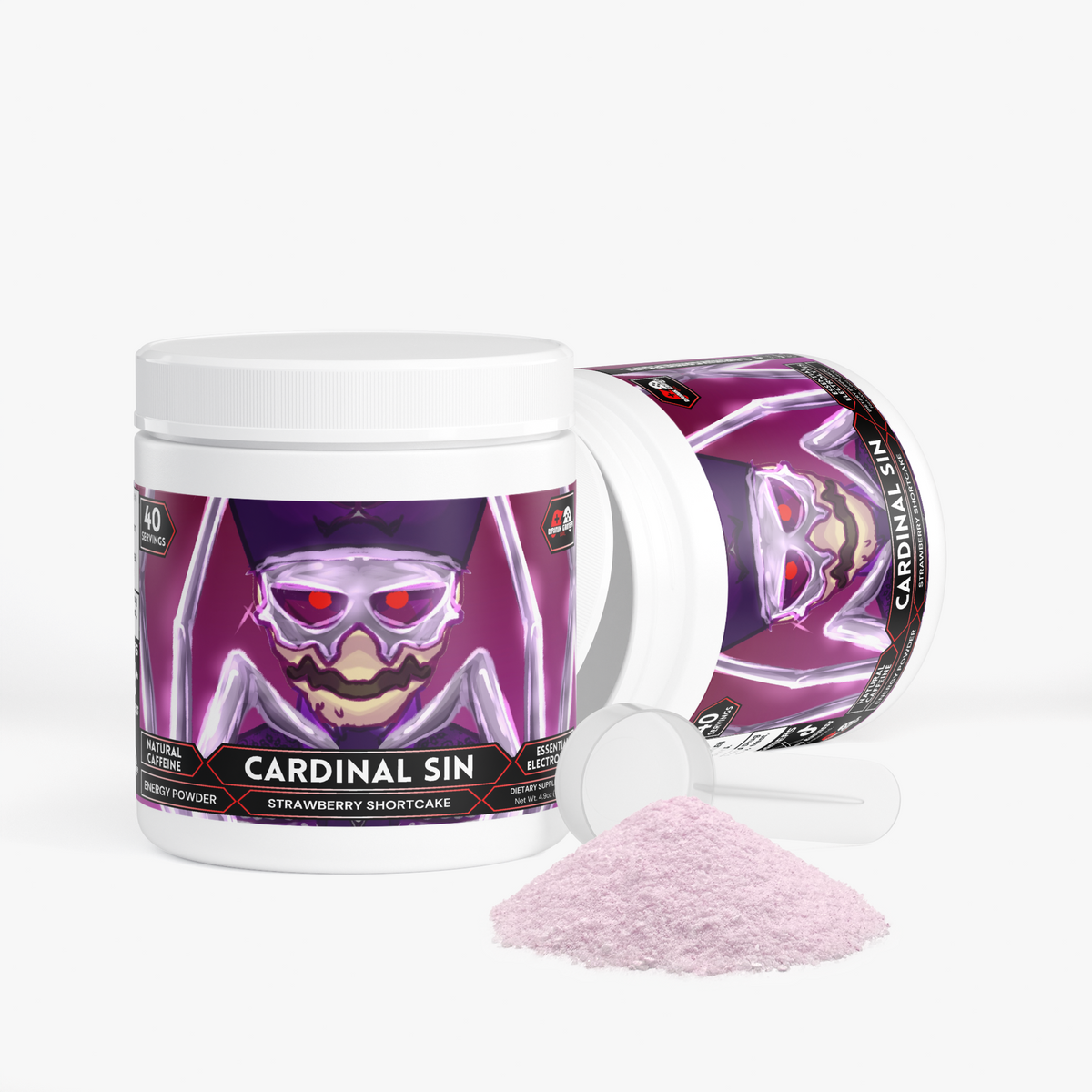 Papa Oddly - Cardinal Sin Energy Powder (Strawberry Shortcake)