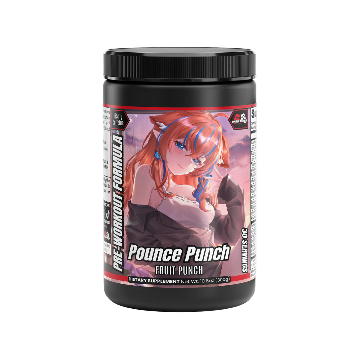 Starcat Tailchaser - Pounce Punch Pre-Workout Powder (Fruit Punch)