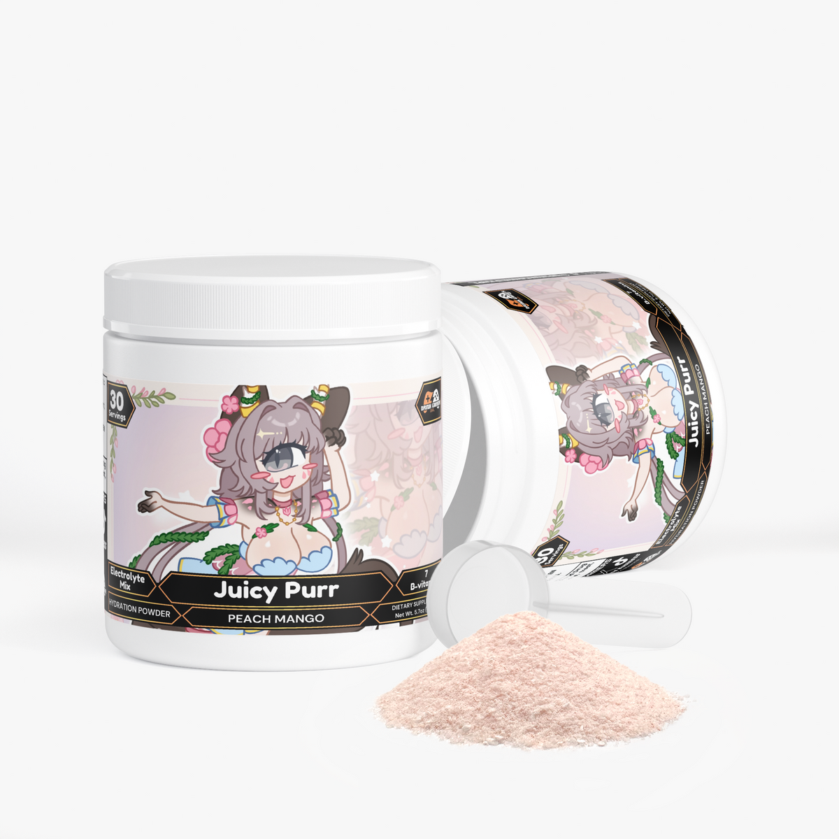 KomohanaVT - Juicy Purr Hydration Powder (Peach Mango)