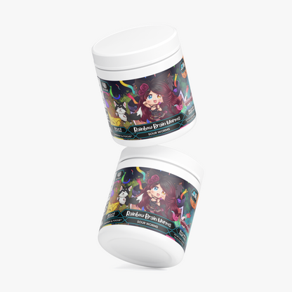 Thewolfgirlx - Rainbow Brain Worms Focus Powder (Sour Worms)