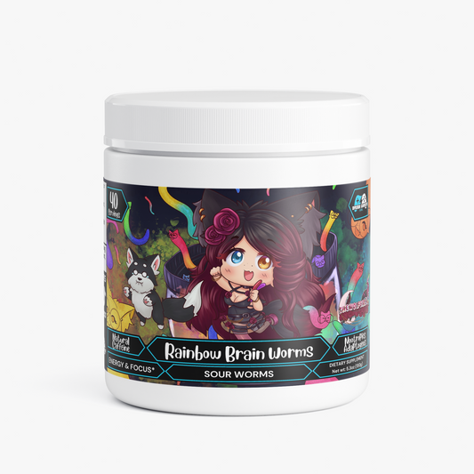 Thewolfgirlx - Rainbow Brain Worms Focus Powder (Sour Worms)