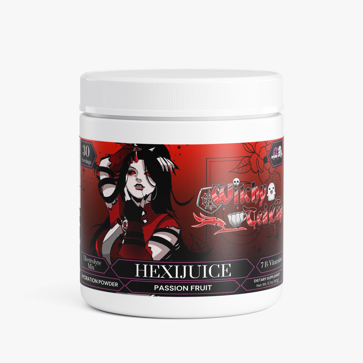 Witchy Tea Cup - HexiJuice Hydration Powder (Passion Fruit)