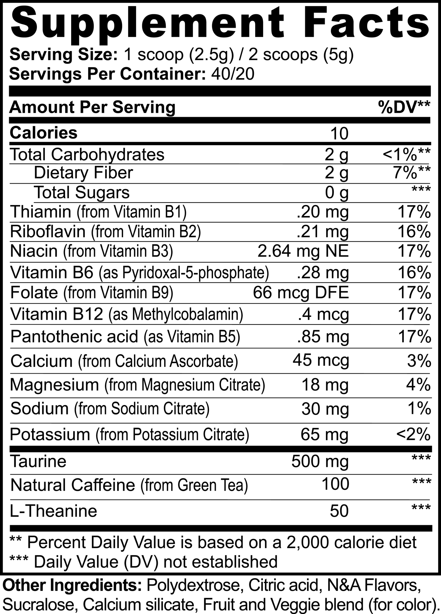Haloria - Pink Fizz Energy Powder (Lychee Energy)