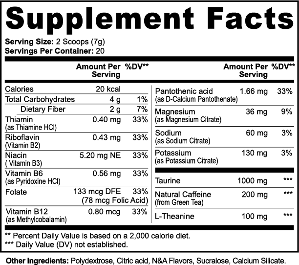 KLCarcosa - Grimoire Energy Powder (Lychee Energy)
