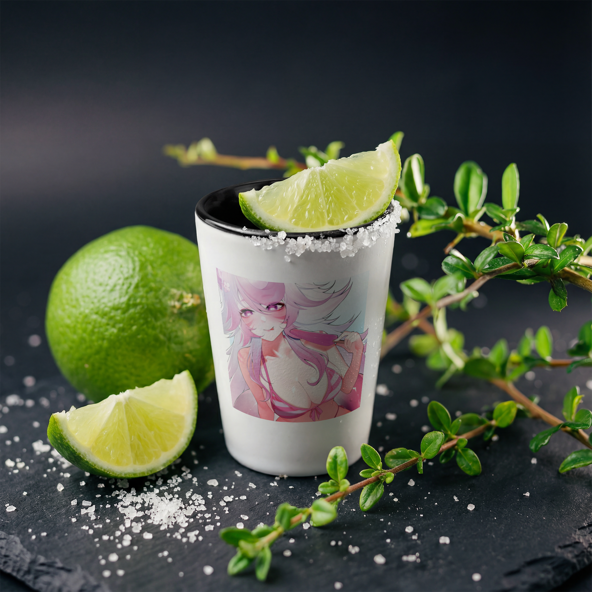 Akuma_Miko_-_Beach_day_Shot_Glass_2_Black_Lifestyle_02_Lime_Salt_Mockup.png_15802908