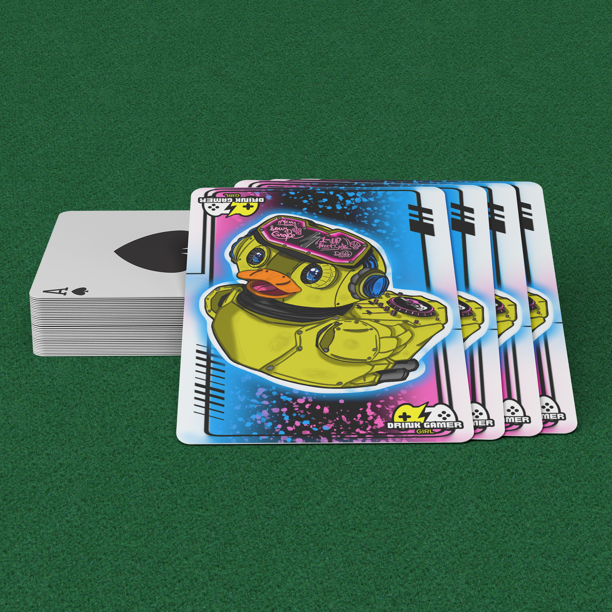 DGG_Duck_Playing_Cards_4_Cards_WDeck_Mockup.png