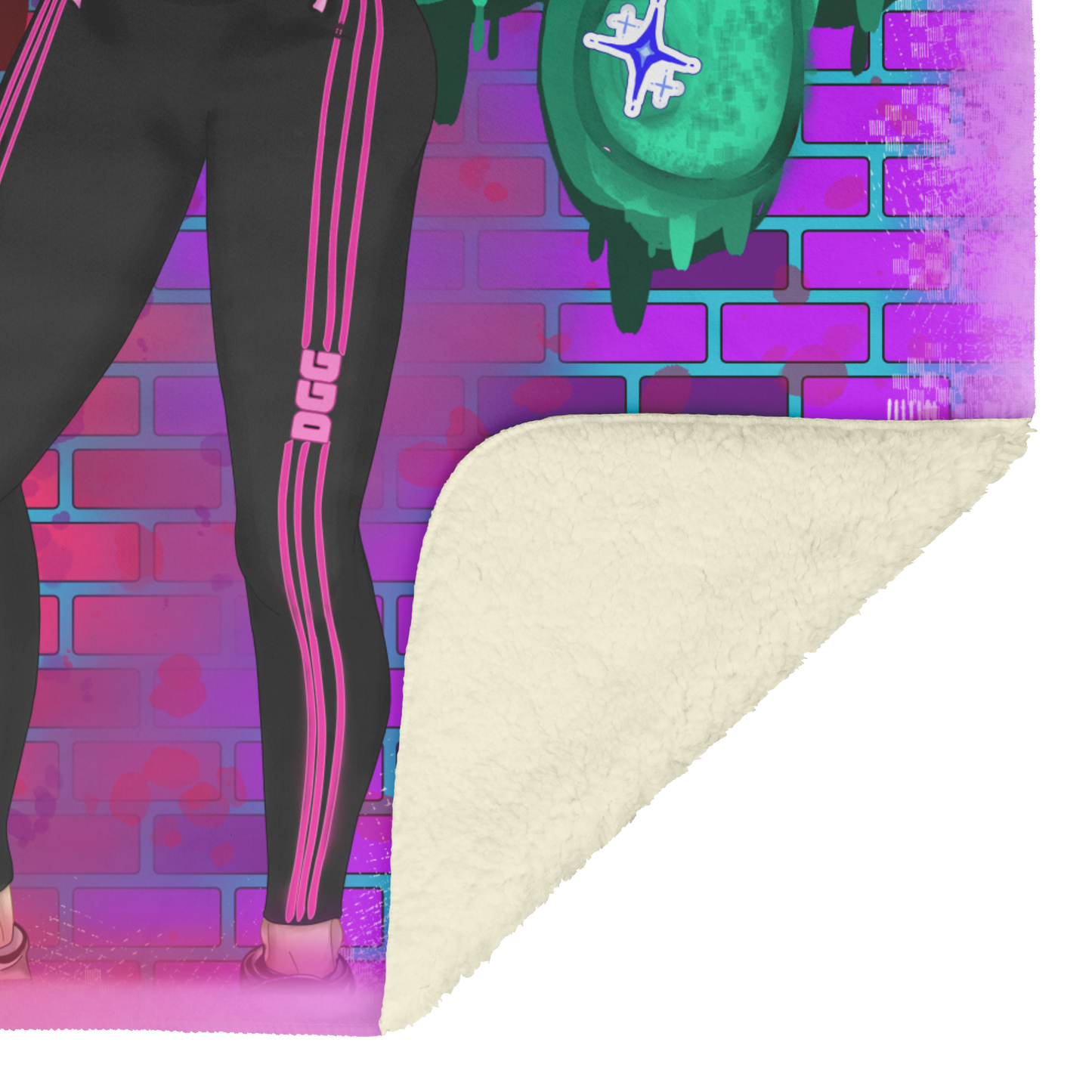 DGG_Mascot_Graffiti_Blanket_V_Blanket_Sherpa_Mockup.png