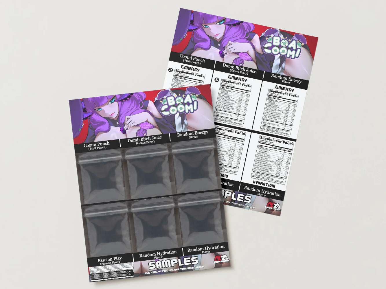 Boa Coomi - Sample pack (6 Flavors)