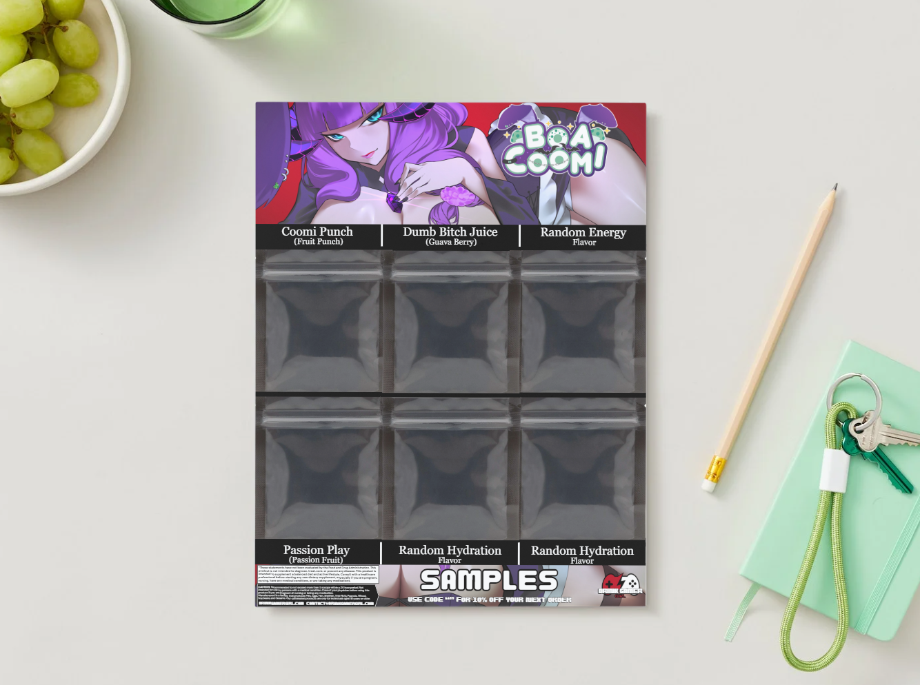 Boa Coomi - Sample pack (6 Flavors)