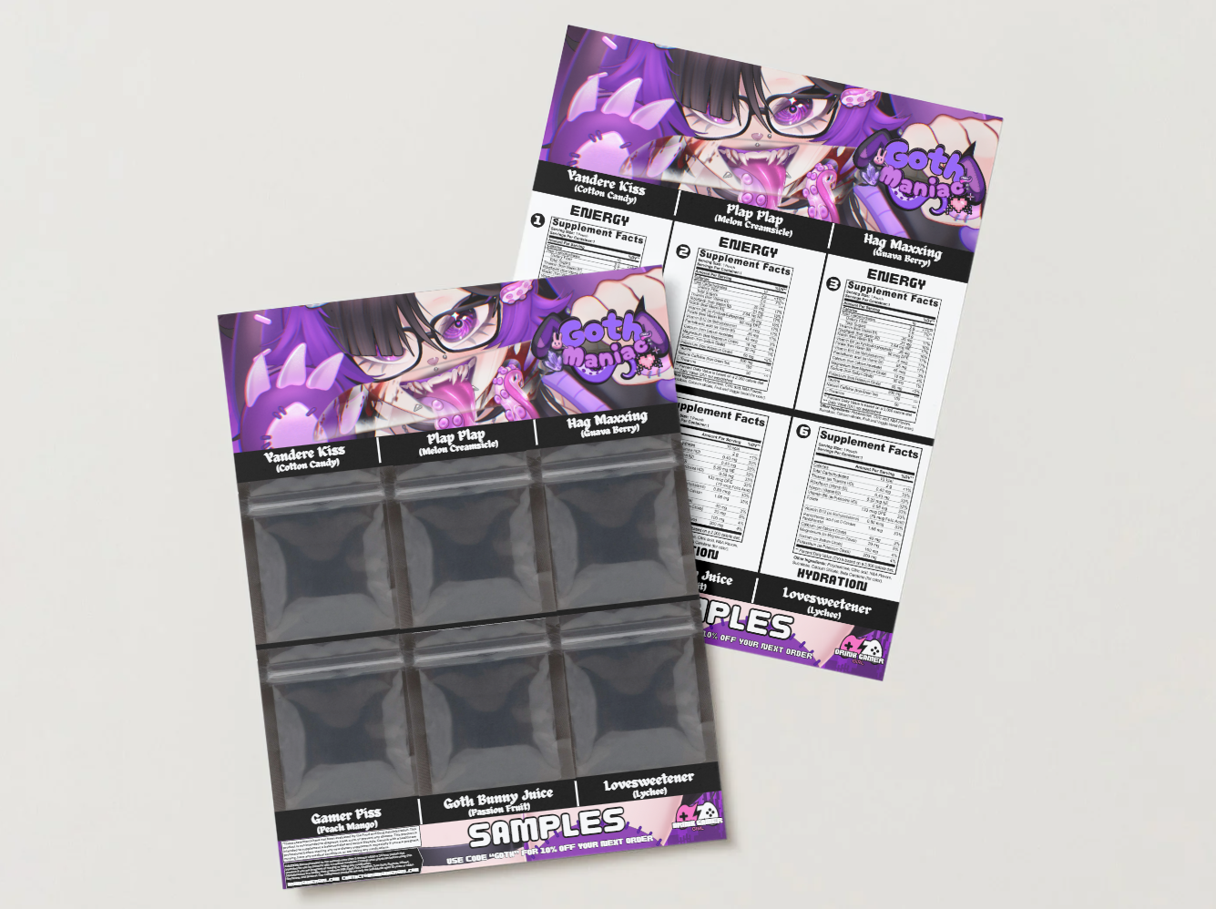 GothManiac - Sample pack (6 Flavors)