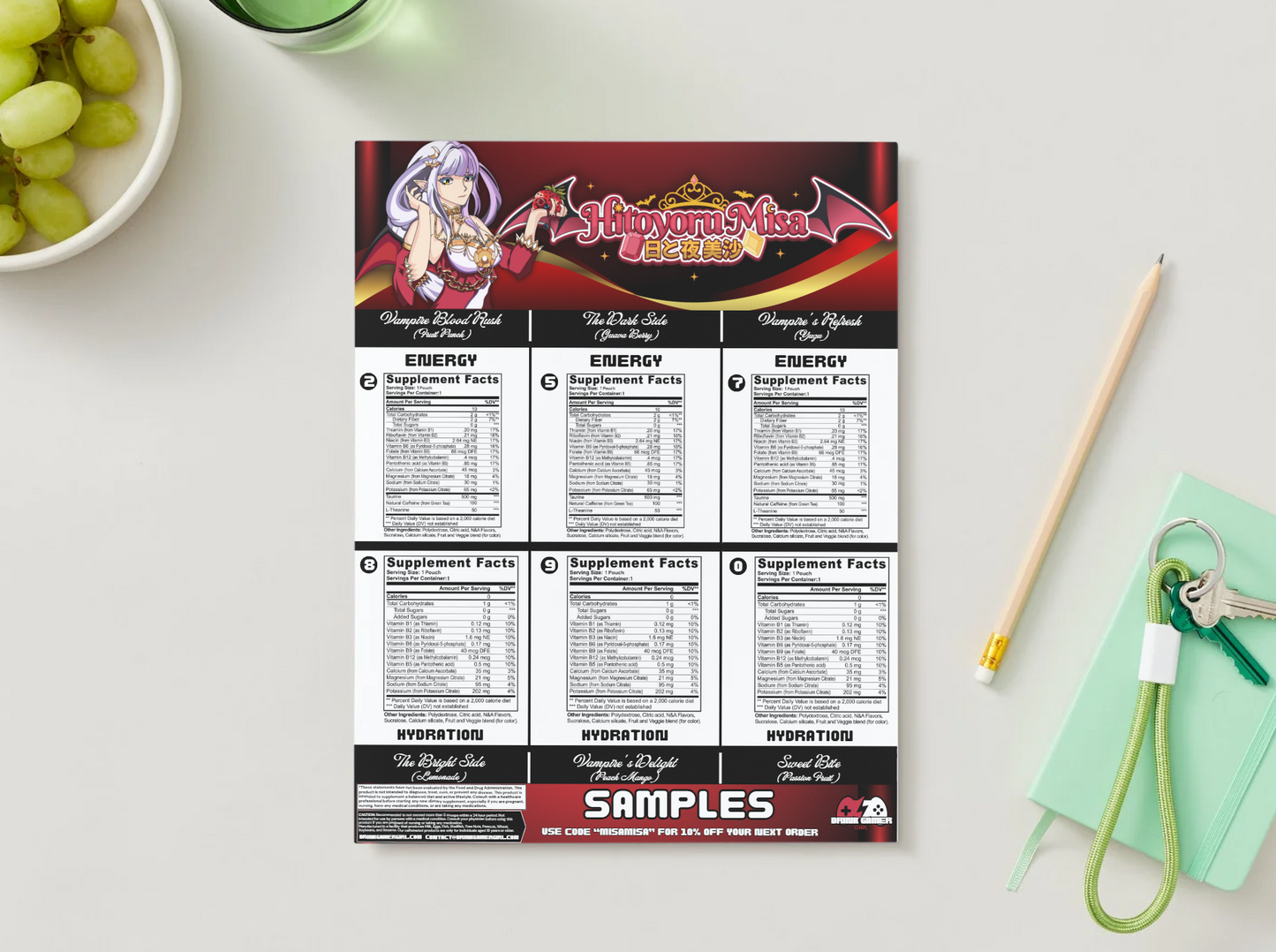 Hitoyoru Misa -  Sample pack (6 Flavors)
