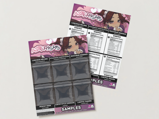 Asterisks -  Sample pack (6 Flavors)
