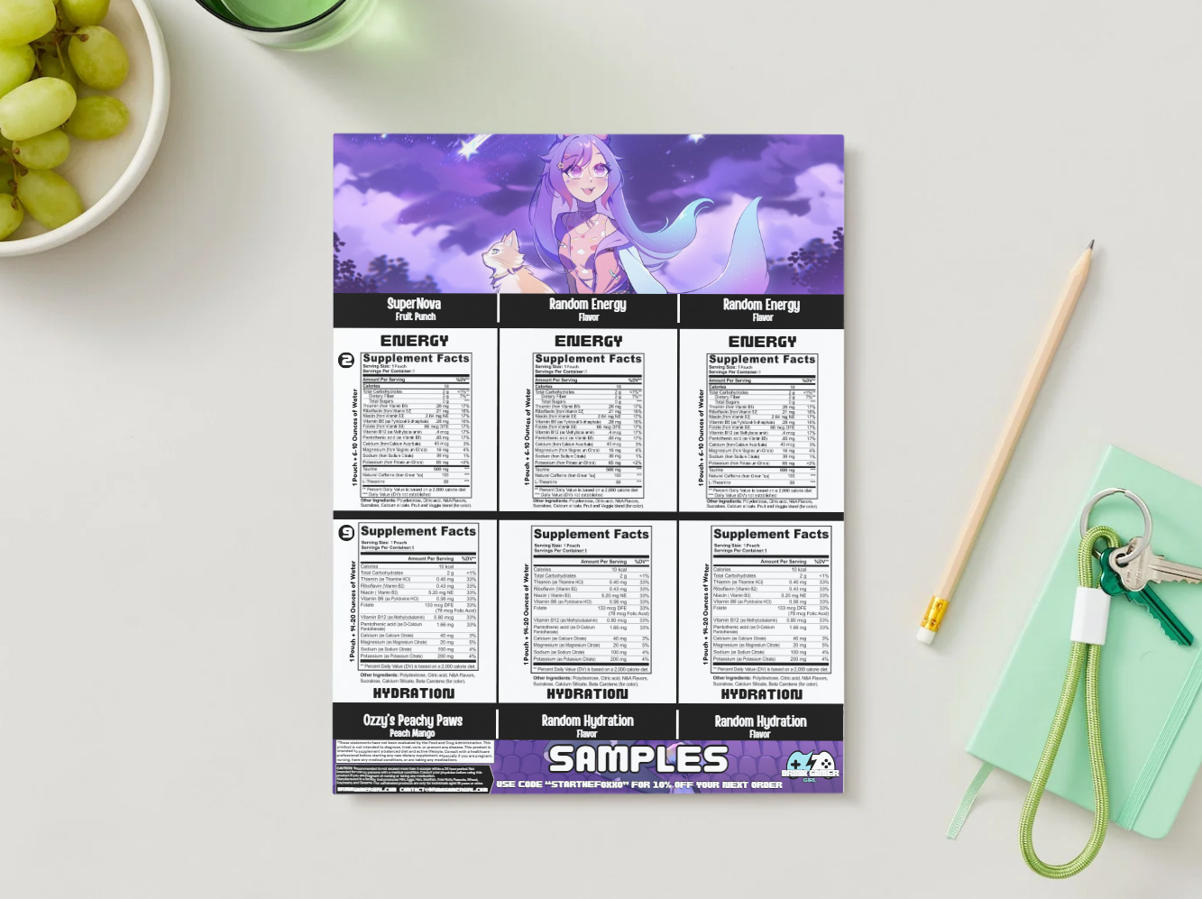 StarTheFoxxo - Sample pack (6 Flavors)