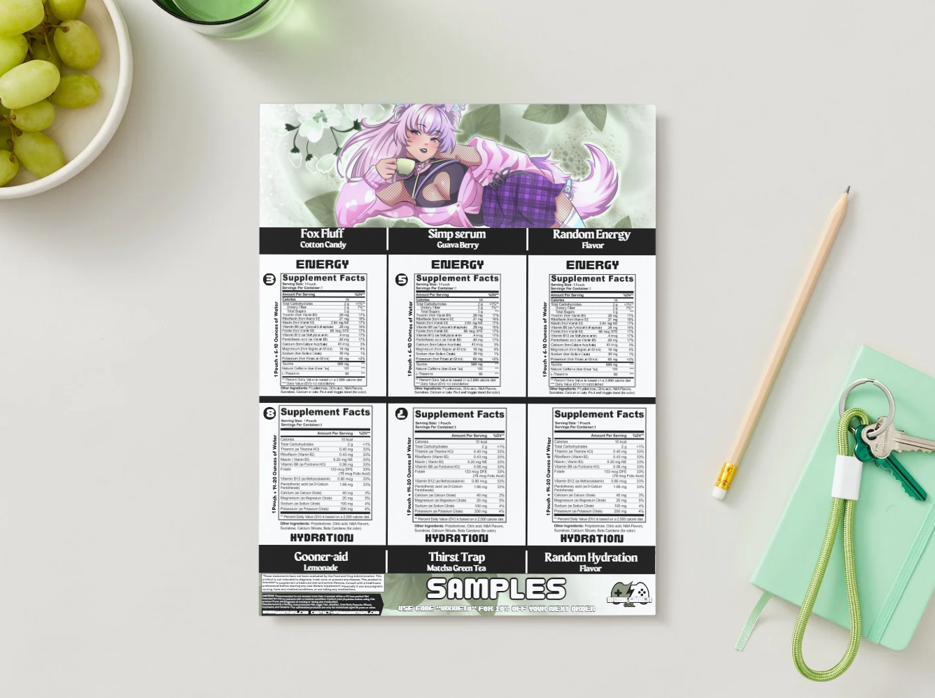 Vixxie Nocturne - Sample pack (6 Flavors)