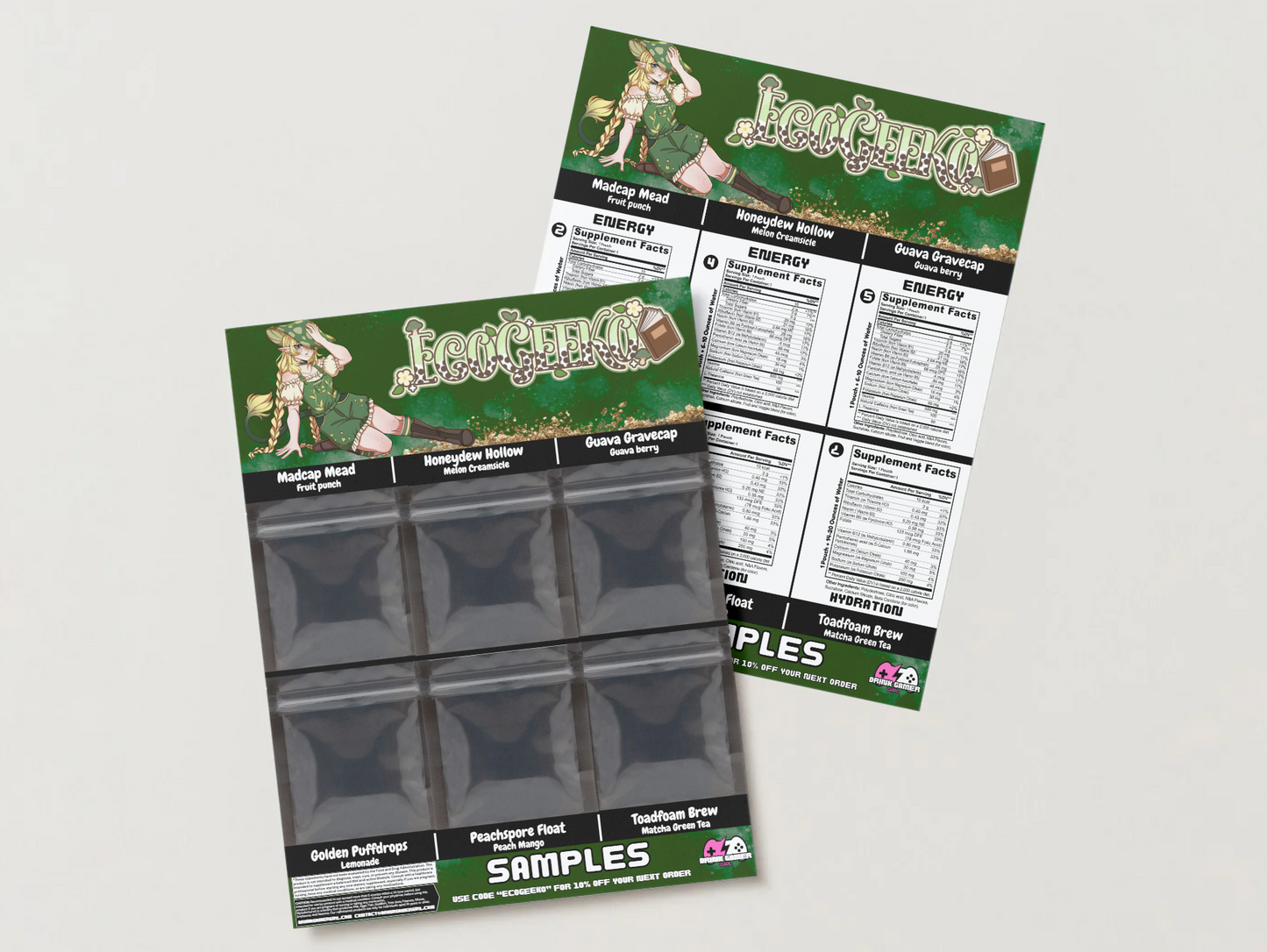 EcoGeeko - Sample pack (6 Flavors)