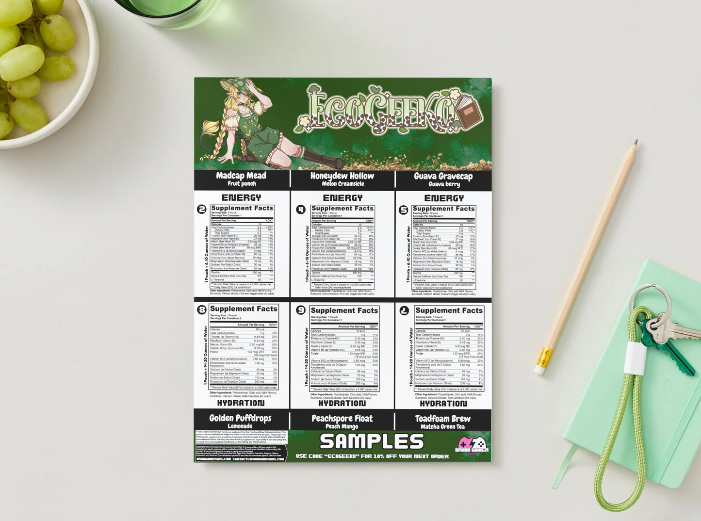 EcoGeeko - Sample pack (6 Flavors)