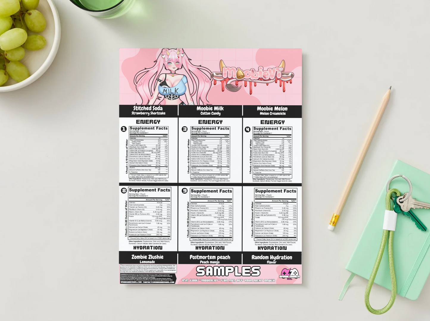 MoobieVT - Sample pack (6 Flavors)