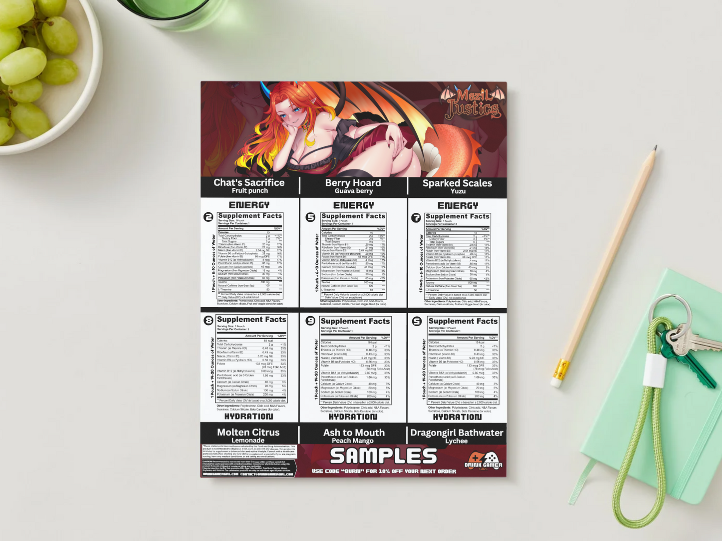 Mezil Justice - Sample pack (6 Flavors)