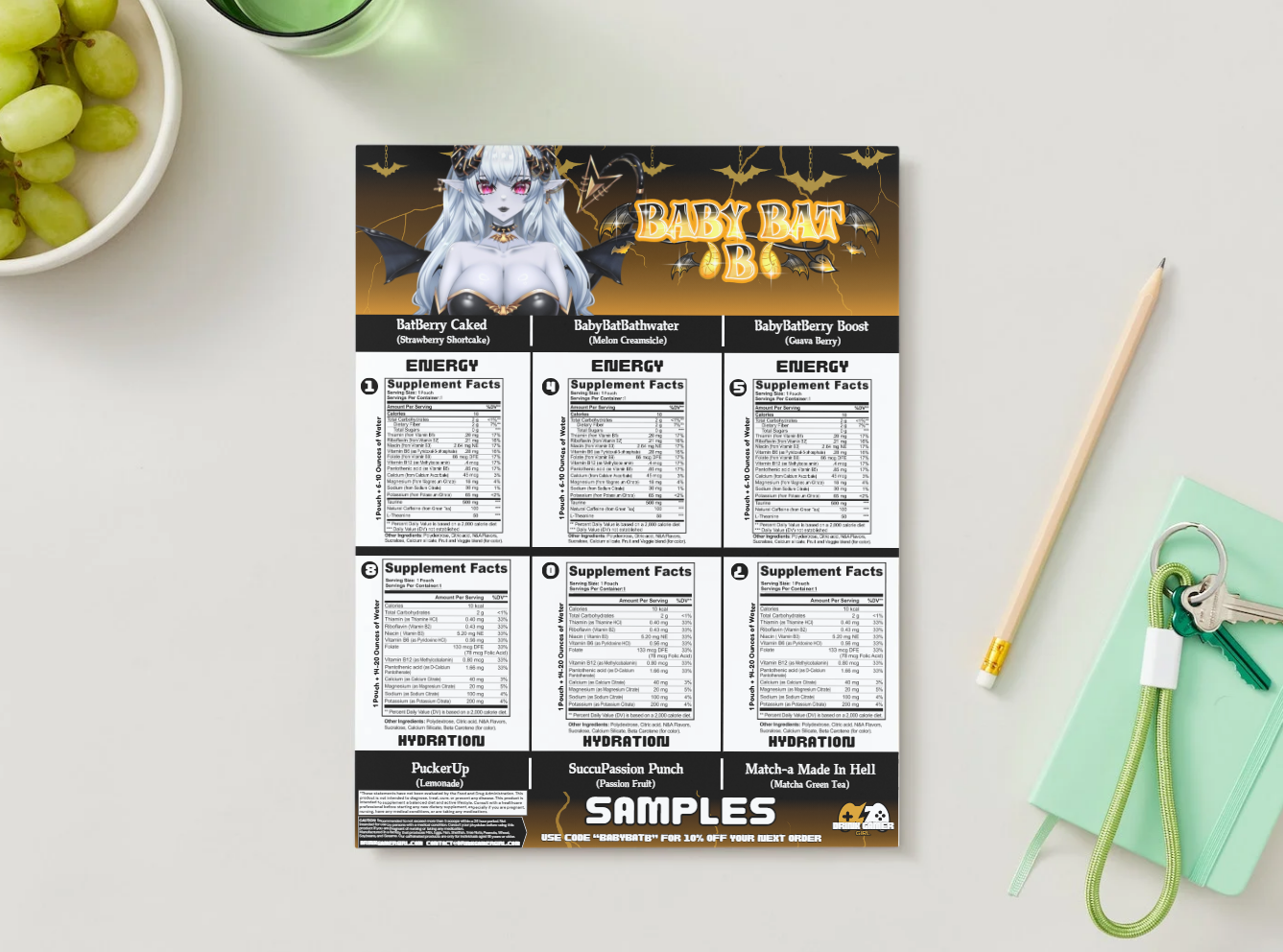 BabyBatB - Sample pack (9 Flavors)