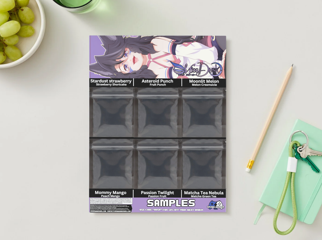 Miss Dusk - Sample pack (6 Flavors)