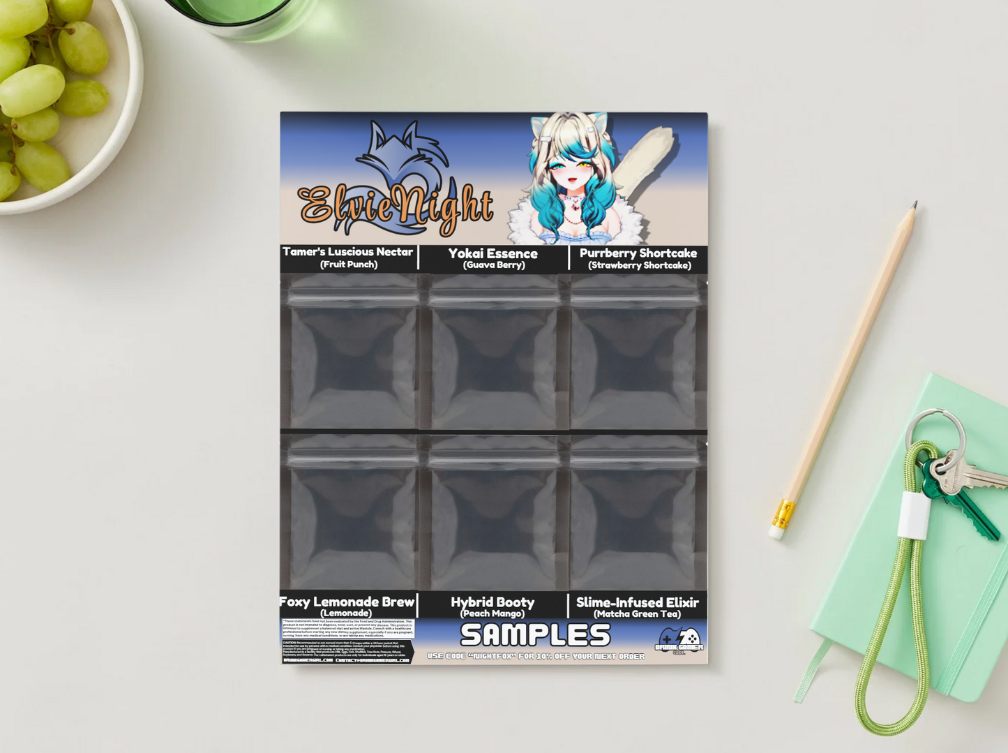 ElvieNight - Sample pack (6 Flavors)