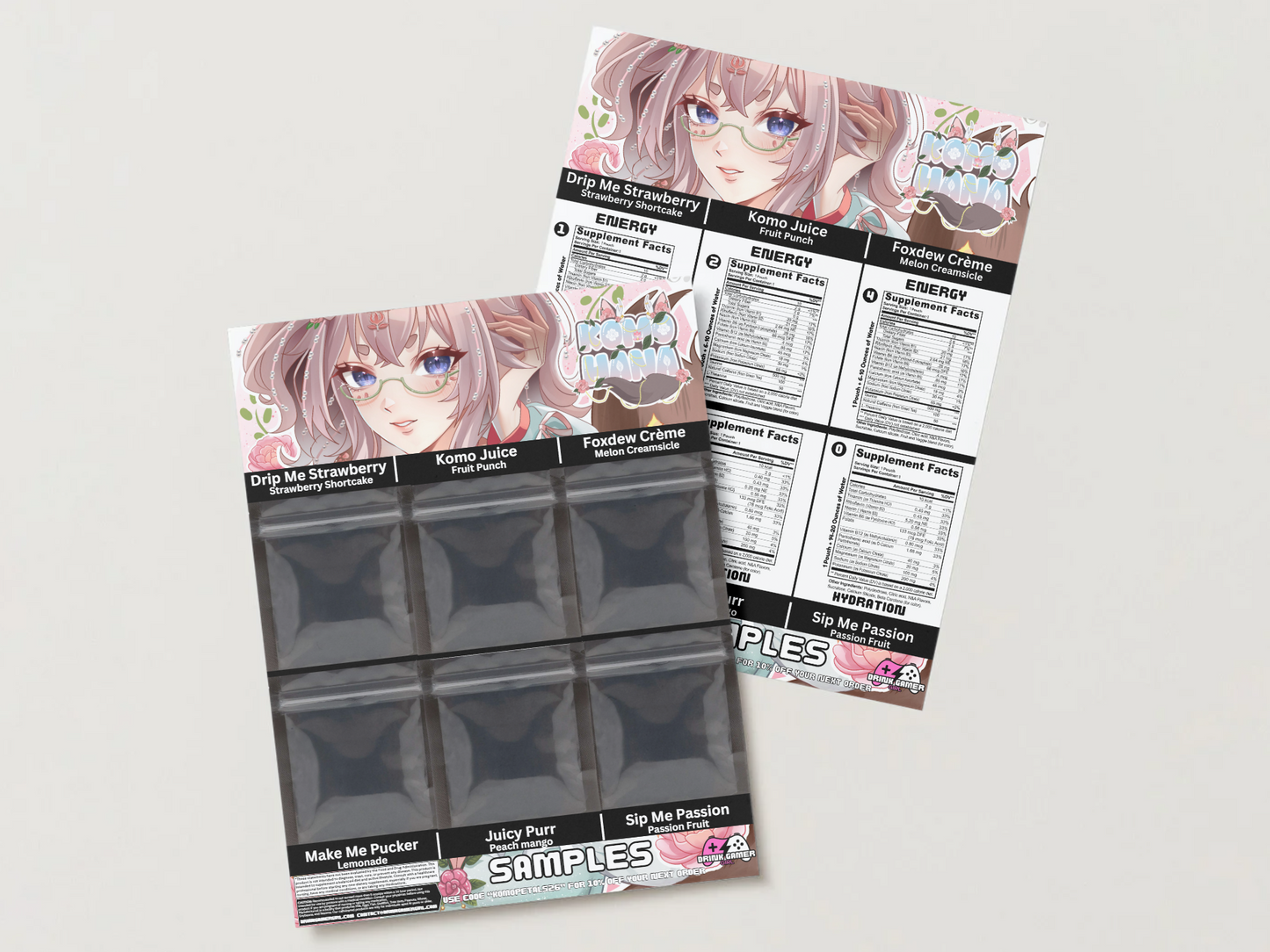 KomohanaVT - Sample pack (9 Flavors)