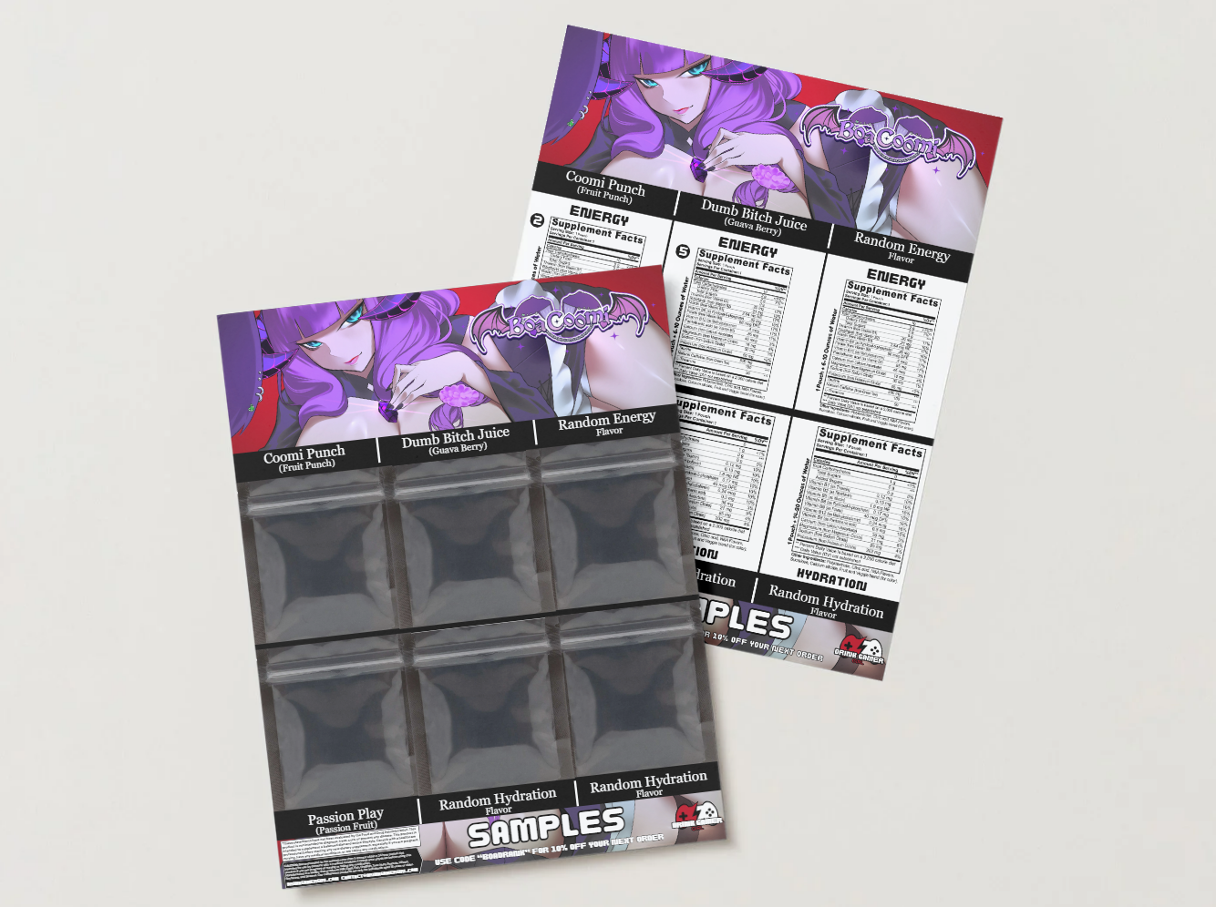 Boa Coomi - Sample pack (9 Flavors)