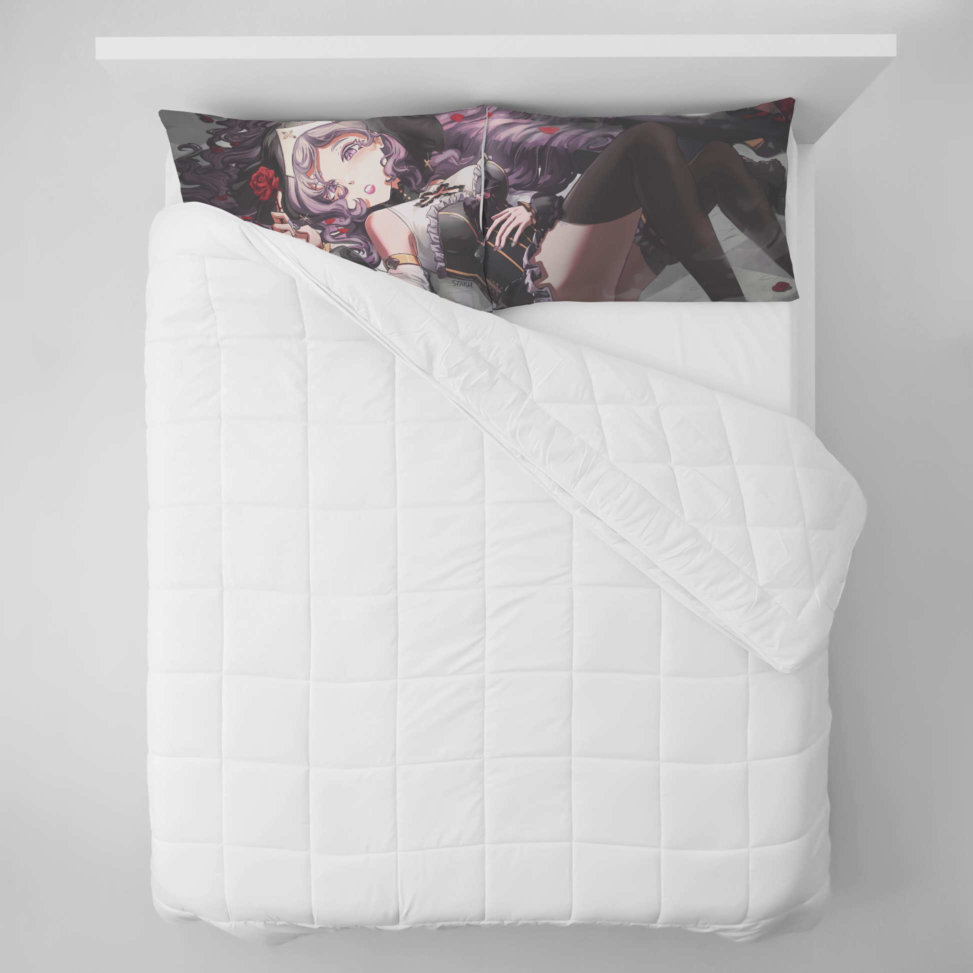 Sister_Anemone_-_Pillow_Case_Set_Pillowcases_Bed_overhead_Mockup.png_15875688