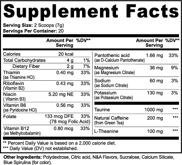 Pren - Fiberglass Energy Powder (Cotton Candy)